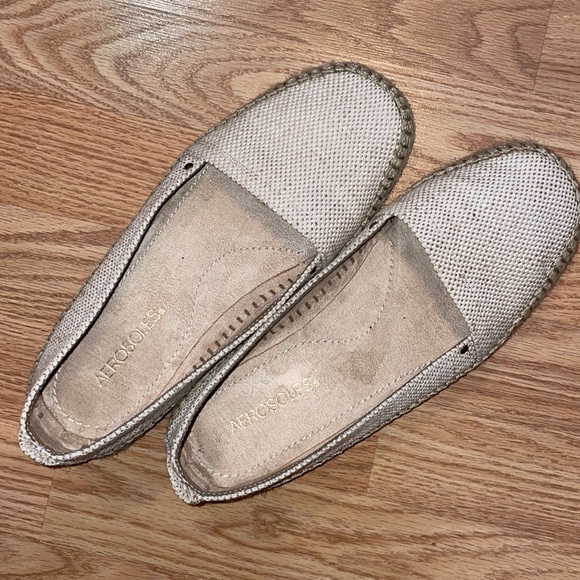 AEROSOLES Espadrille Style Flats Tan Fabric Upper size 9 - Picture 13 of 13
